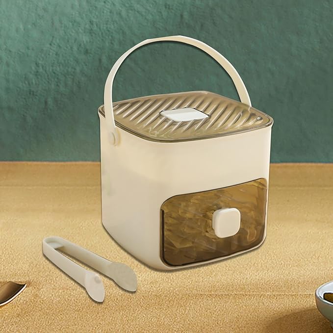 Ice Cube Tray | Push-Button Release & Hygienic Covered Compartment | 48 Cubes
