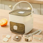 Ice Cube Tray | Push-Button Release & Hygienic Covered Compartment | 48 Cubes