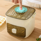 Ice Cube Tray | Push-Button Release & Hygienic Covered Compartment | 48 Cubes