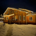 Icicle String Lights | Warm White Flicker & Weather-Resistant | Connectable Up To 9 Sets