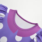 Kids Costume Dress | Polka Dot Ruffle Sleeves | Halloween & Party Outfit