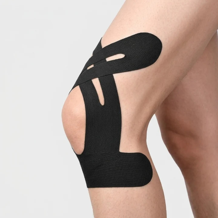 Kinesiology Tape | Pre-Cut Knee Shape & Waterproof Adhesive | Set of 10