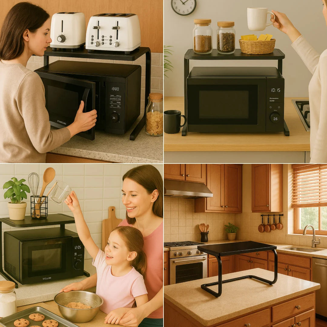 Kitchen Countertop Rack | Two-Tier Space-Saving | Holds Up to 25 kg