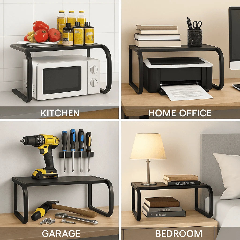 Kitchen Countertop Rack | Two-Tier Space-Saving | Holds Up to 25 kg