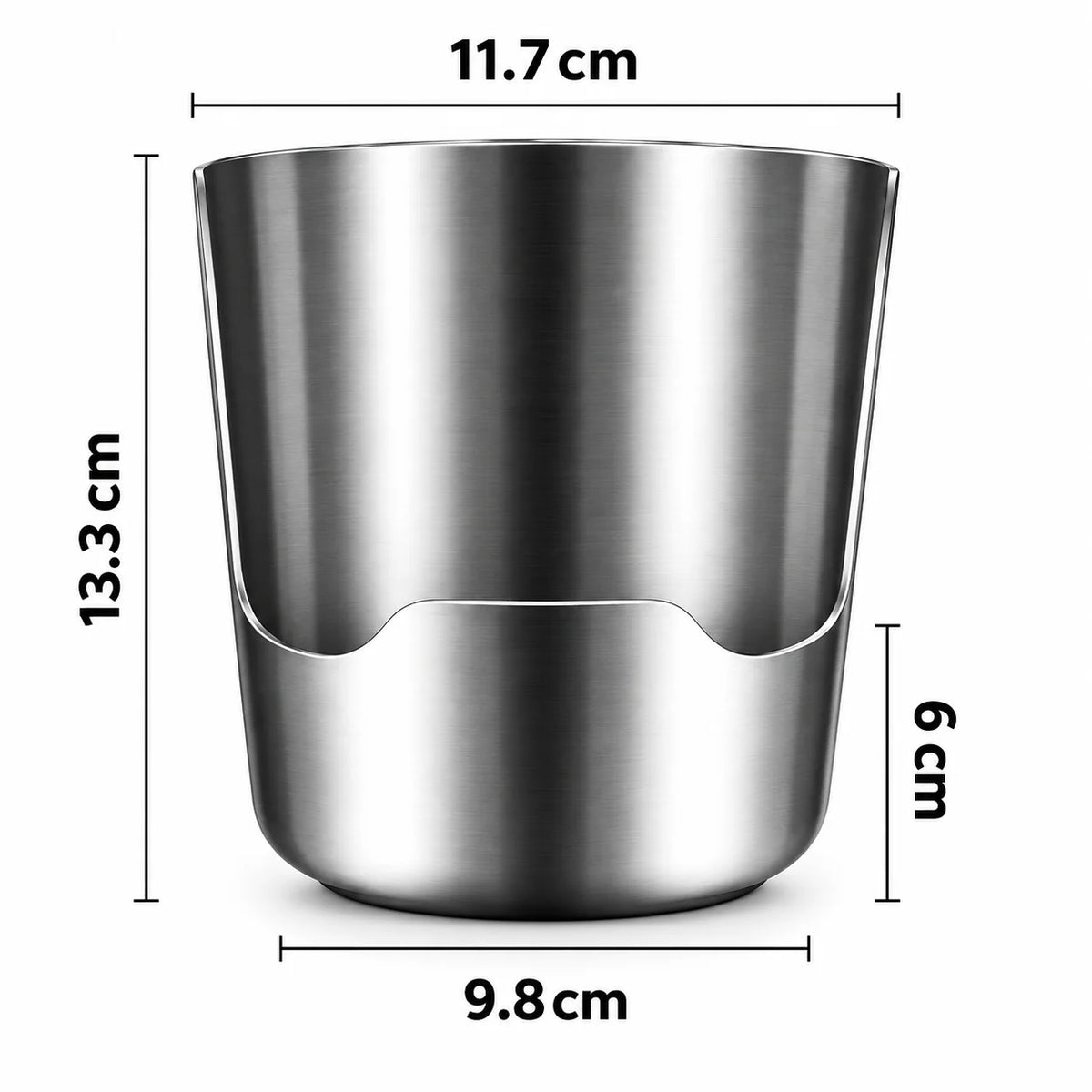 Kitchen Utensil Holder | Stainless Steel Drip-Catching Base | Space-Saving