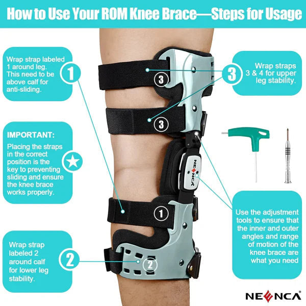Knee Brace | Medial & Lateral Support | Osteoarthritis Offloading Design