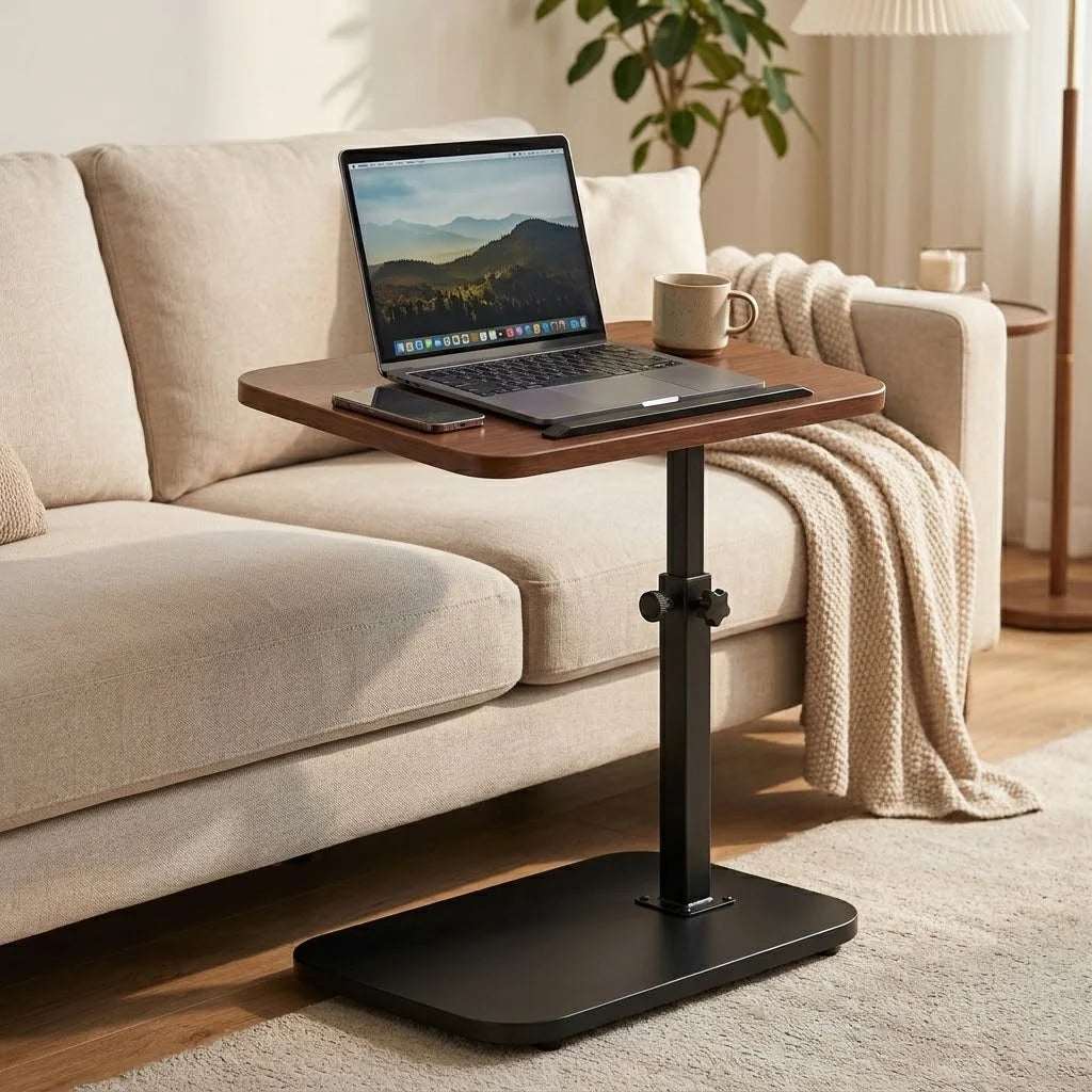 Laptop Table | Height-Adjustable & 360° Rotating | Tilt-Adjustable C-Shape