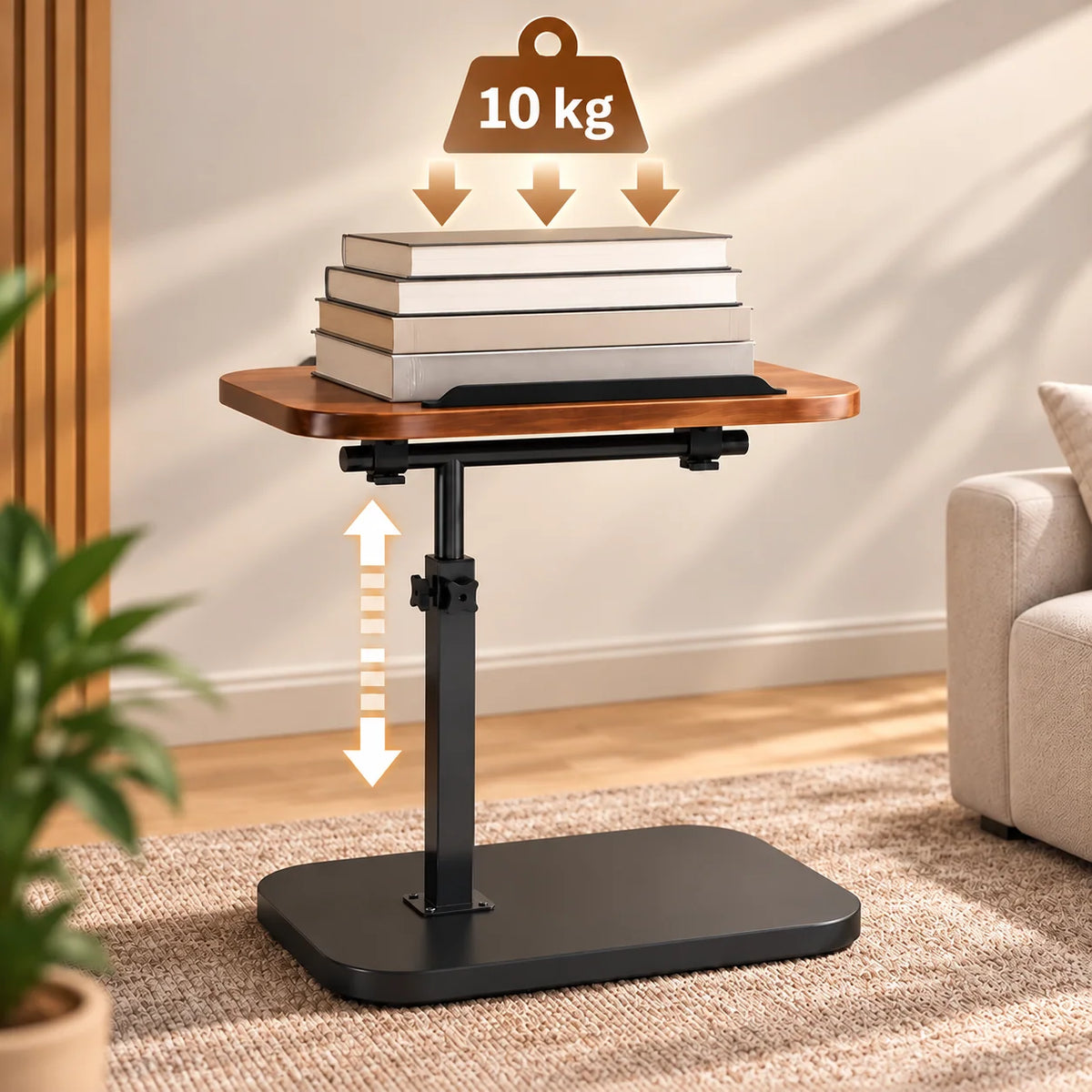 Laptop Table | Height-Adjustable & 360° Rotating | Tilt-Adjustable C-Shape