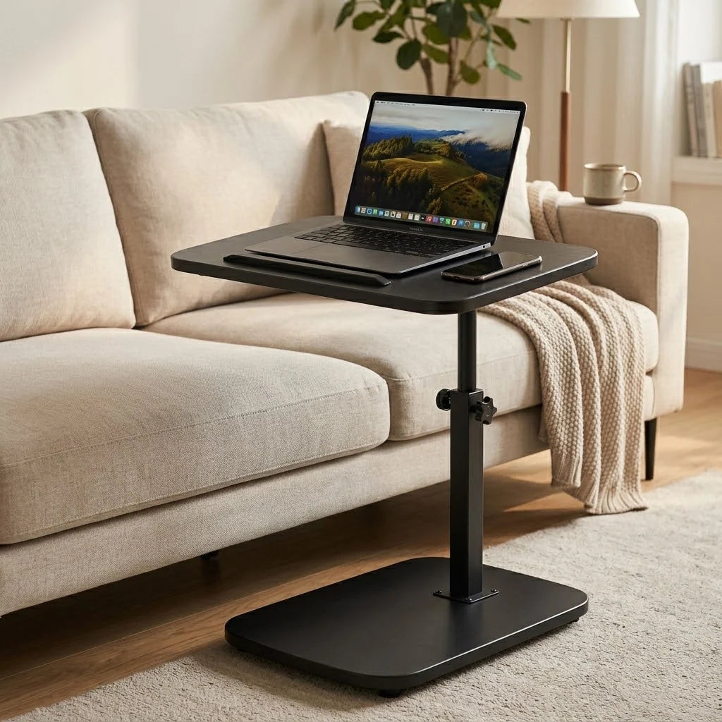Laptop Table | Height-Adjustable & 360° Rotating | Tilt-Adjustable C-Shape