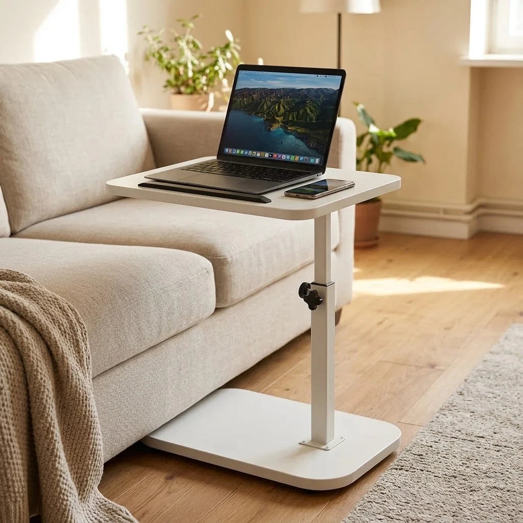 Laptop Table | Height-Adjustable & 360° Rotating | Tilt-Adjustable C-Shape