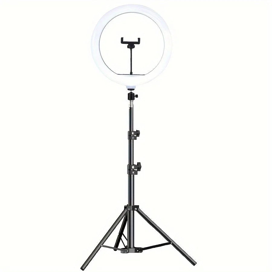 LED Ring Light | Adjustable Tripod & Phone Holder | USB Powered