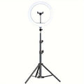 LED Ring Light | Adjustable Tripod & Phone Holder | USB Powered