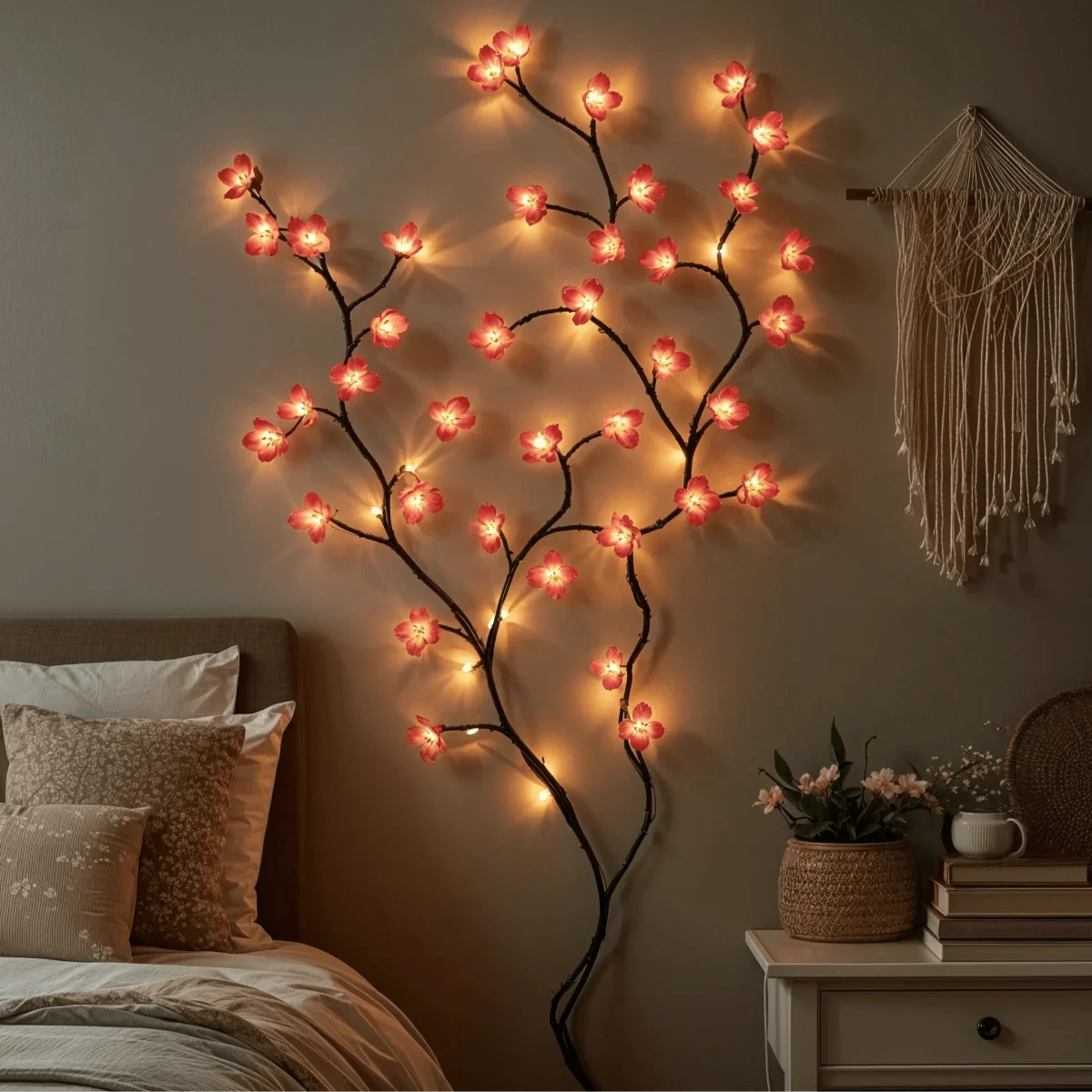 LED String Lights | Warm White & Pink Glow | 1.6 m