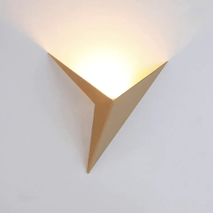 LED Wall Light | Geometric Triangle Design | Warm Even Lighting