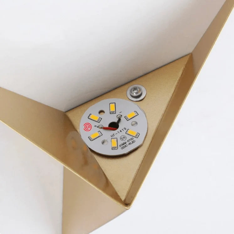 LED Wall Light | Geometric Triangle Design | Warm Even Lighting
