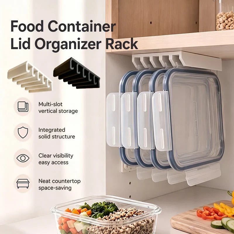 Lid Organizer | Space-Saving & Self-Adhesive | 5 Slots