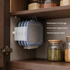 Lid Organizer | Space-Saving & Self-Adhesive | 5 Slots