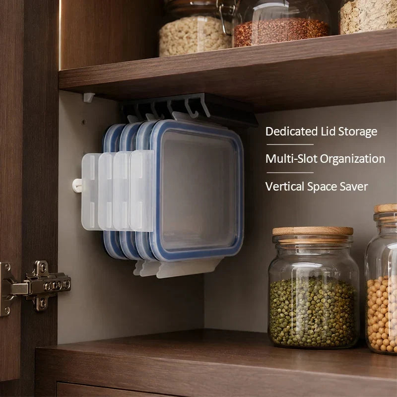 Lid Organizer | Space-Saving & Self-Adhesive | 5 Slots