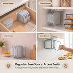 Lid Organizer | Space-Saving & Self-Adhesive | 5 Slots
