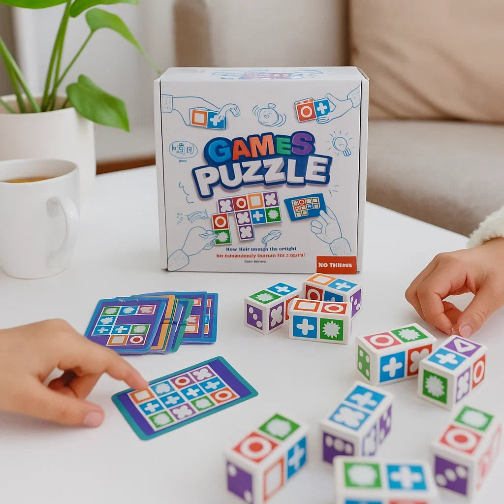 Logic Game | Symbol Dice & Pattern Cards | Ages 7+