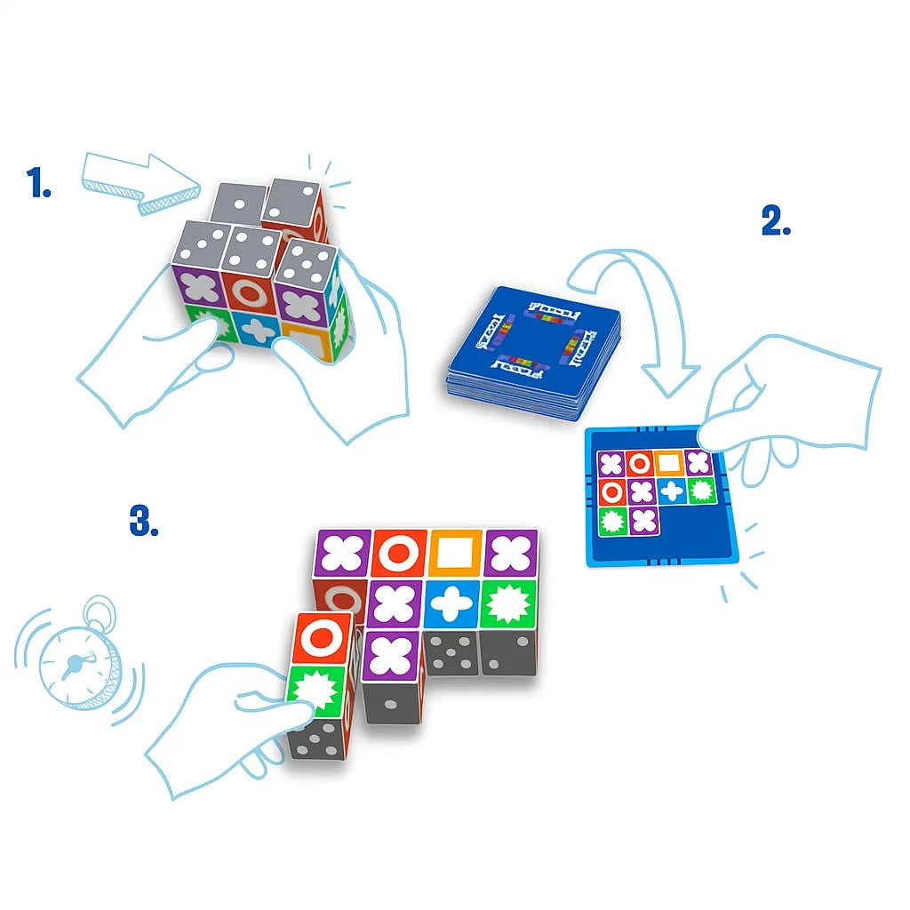 Logic Game | Symbol Dice & Pattern Cards | Ages 7+