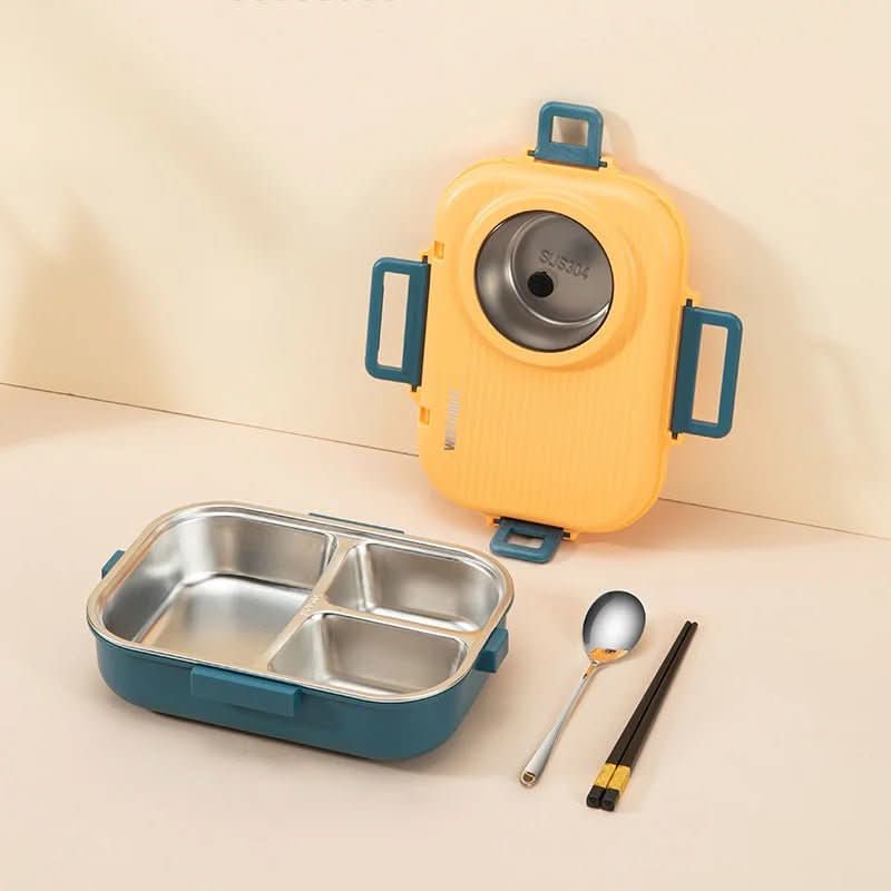 Lunch Box | 3-Compartment Stainless Steel & Insulated