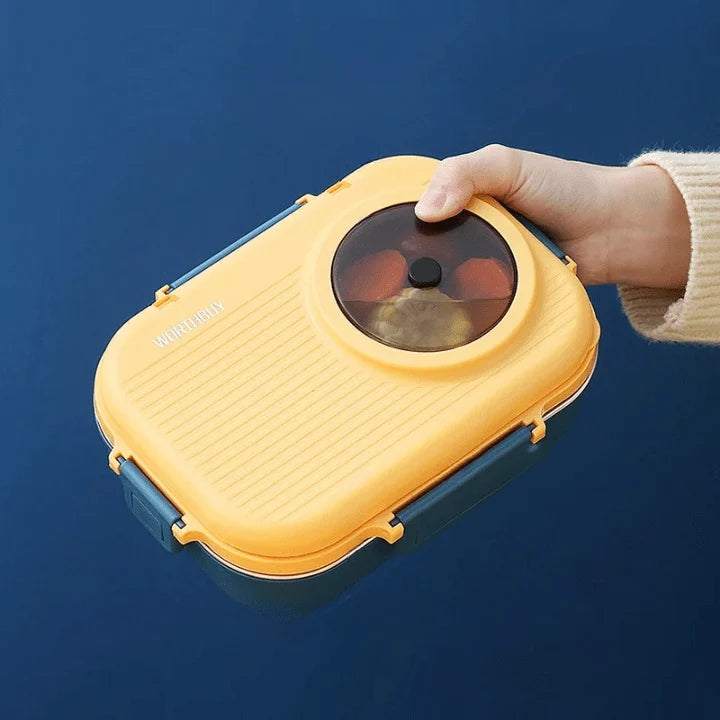 Lunch Box | 3-Compartment Stainless Steel & Insulated