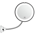Makeup Mirror | 10X Magnification & LED | Suction Cup Pivot Arm