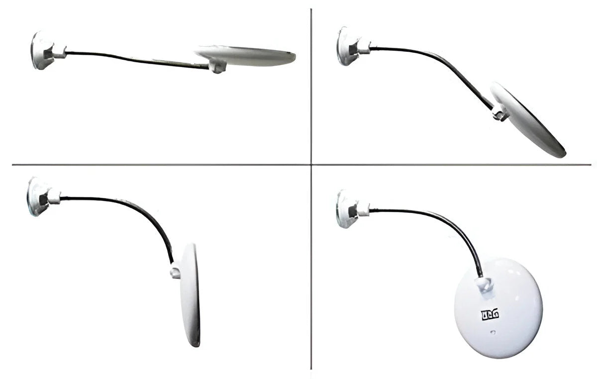 Makeup Mirror | 10X Magnification & LED | Suction Cup Pivot Arm