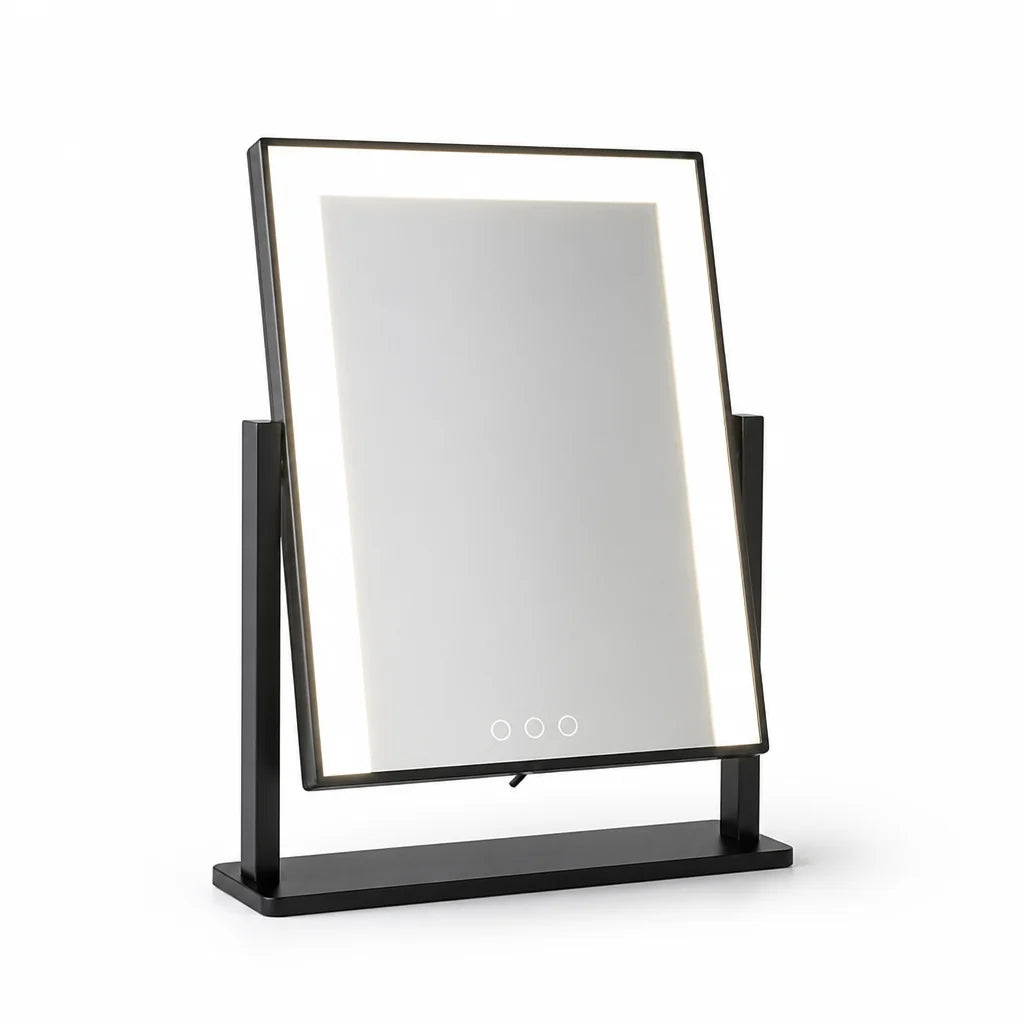 Makeup Mirror | Touch-Control LED Lighting & 15x Magnifying Mirror