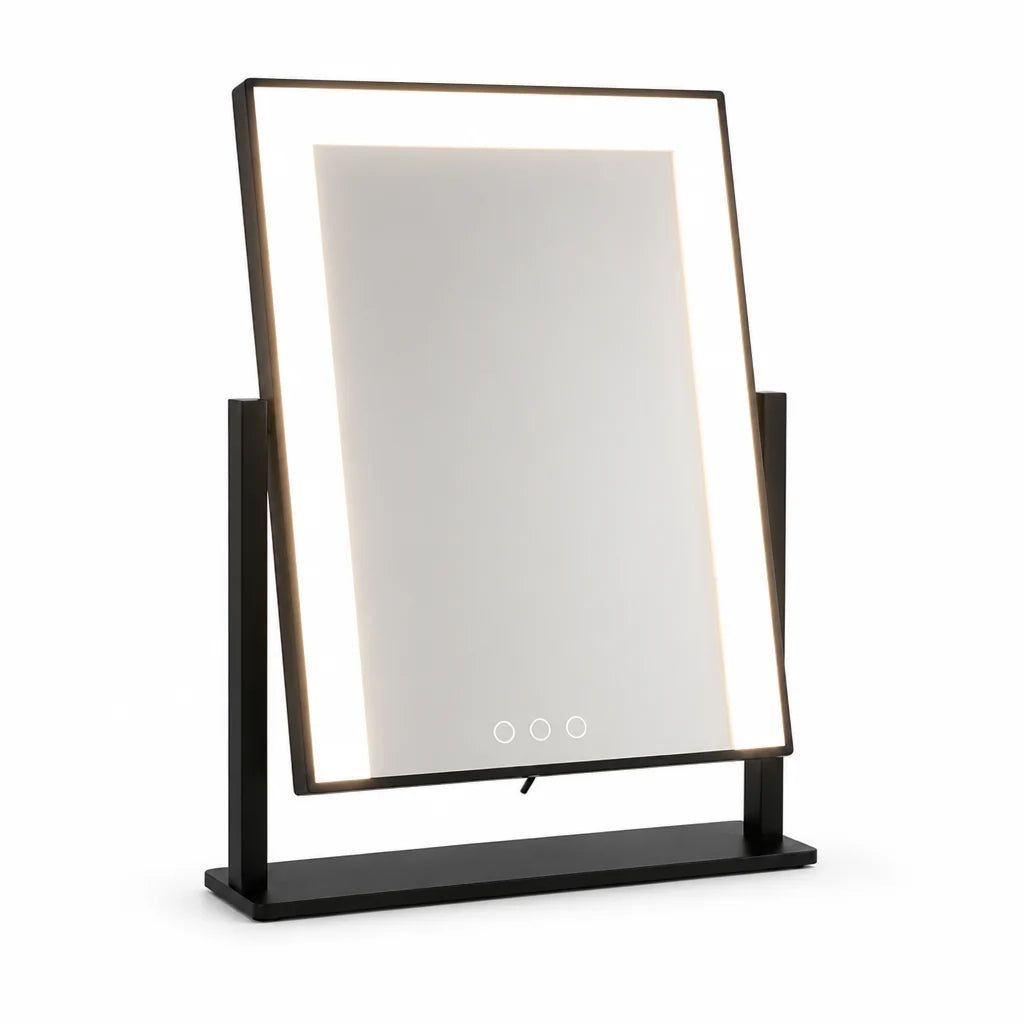 Makeup Mirror | Touch-Control LED Lighting & 15x Magnifying Mirror