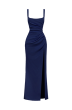 Maxi Dress | Corset Bodice & Square Neckline | Adjustable Lace-Up Back
