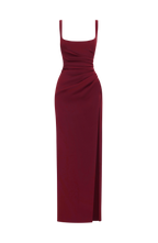 Maxi Dress | Corset Bodice & Square Neckline | Adjustable Lace-Up Back