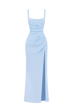 Maxi Dress | Corset Bodice & Square Neckline | Adjustable Lace-Up Back