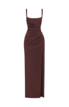 Maxi Dress | Corset Bodice & Square Neckline | Adjustable Lace-Up Back