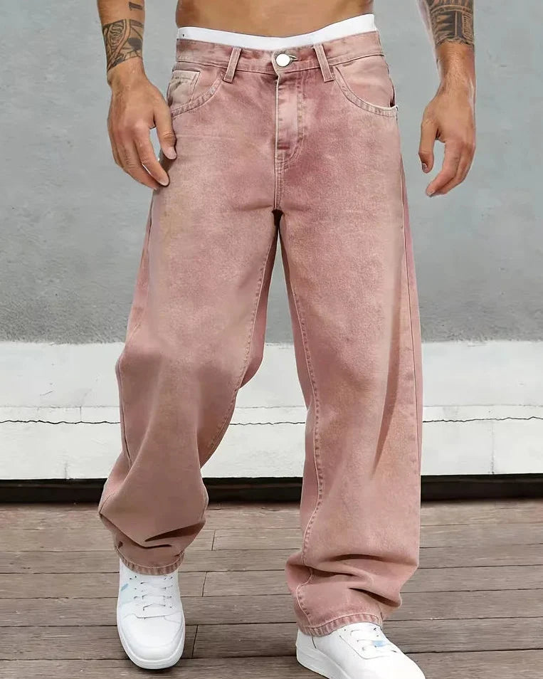 Men's Jeans | Straight-Leg Mid-Rise | Cotton Blend