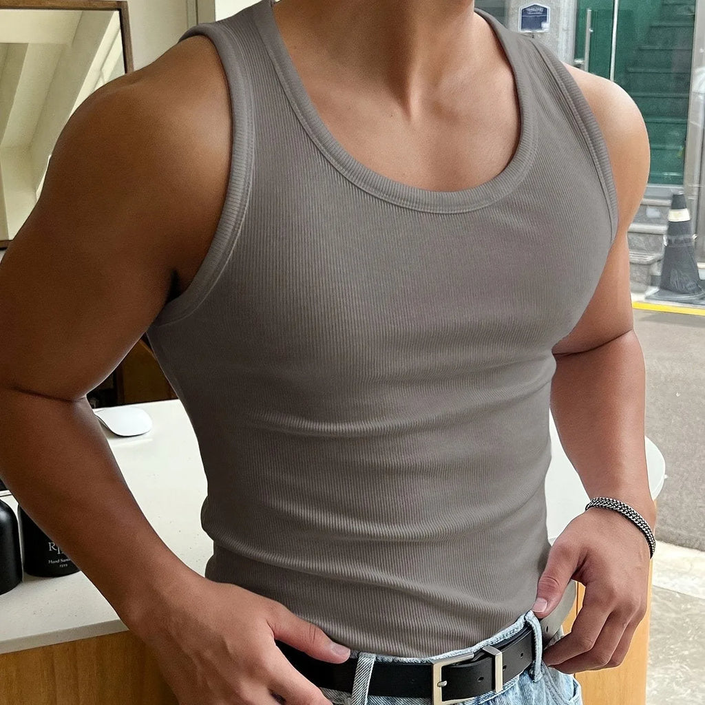 Men's Tank Top | Slim Fit Ribbed & Sleeveless