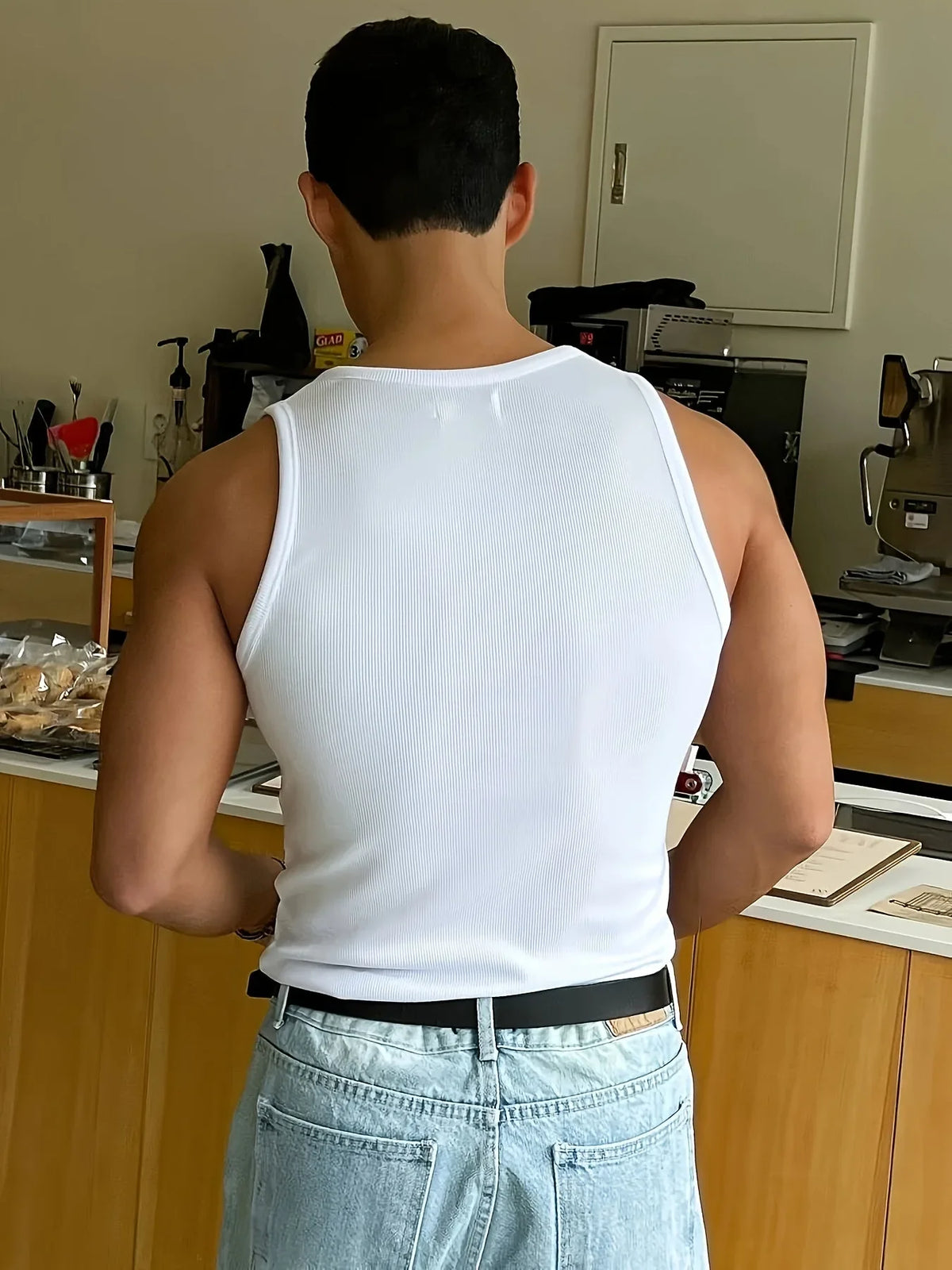 Men's Tank Top | Slim Fit Ribbed & Sleeveless
