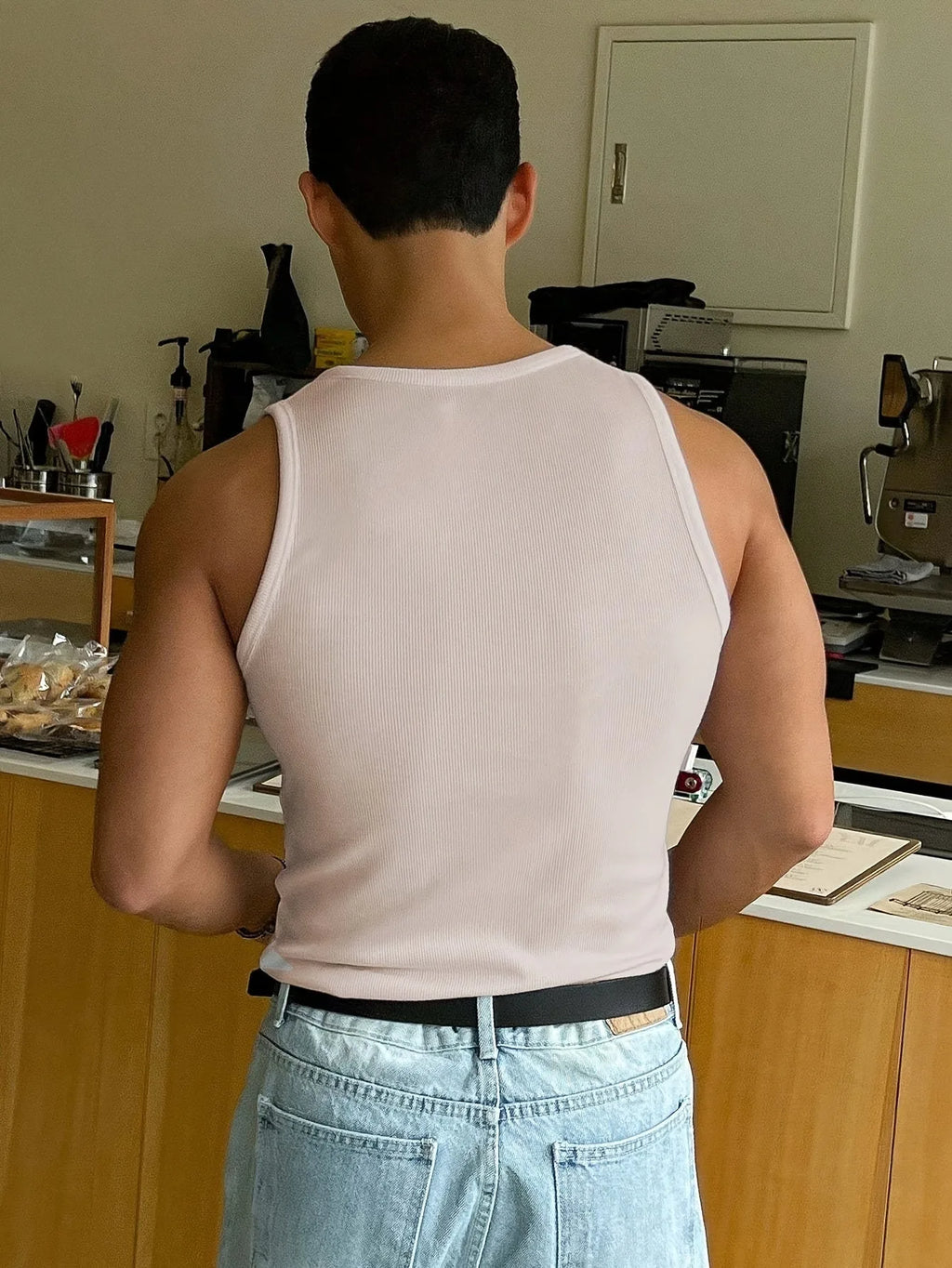 Men's Tank Top | Slim Fit Ribbed & Sleeveless
