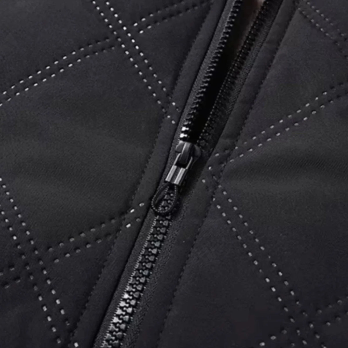 Men's Winter Jacket | Quilted Windproof Shell & Plush Fleece Lining