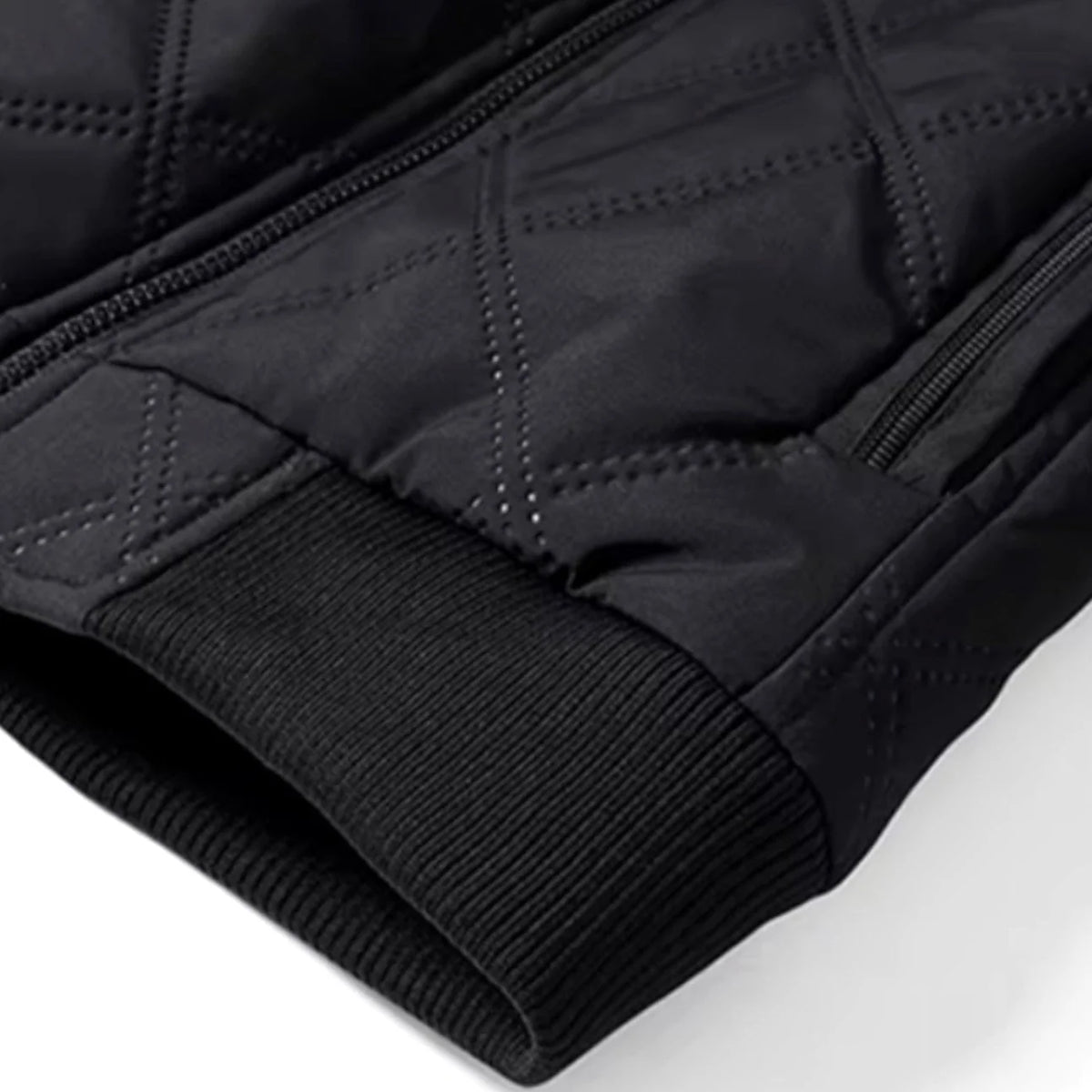 Men's Winter Jacket | Quilted Windproof Shell & Plush Fleece Lining