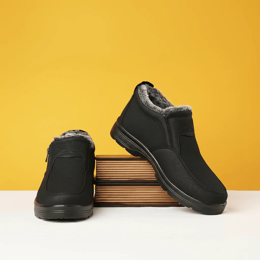 Men's Winter Shoes | Waterproof & Fur-Lined | Orthopedic Non-Slip Sole