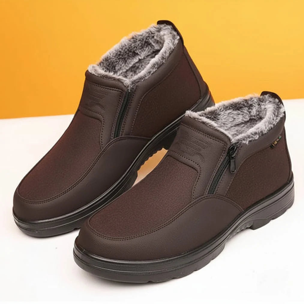 Men's Winter Shoes | Waterproof & Fur-Lined | Orthopedic Non-Slip Sole