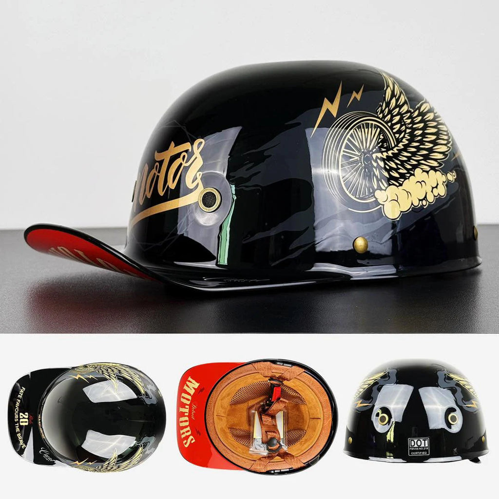 Motorcycle Baseball Helmet | DOT & ECE Certified