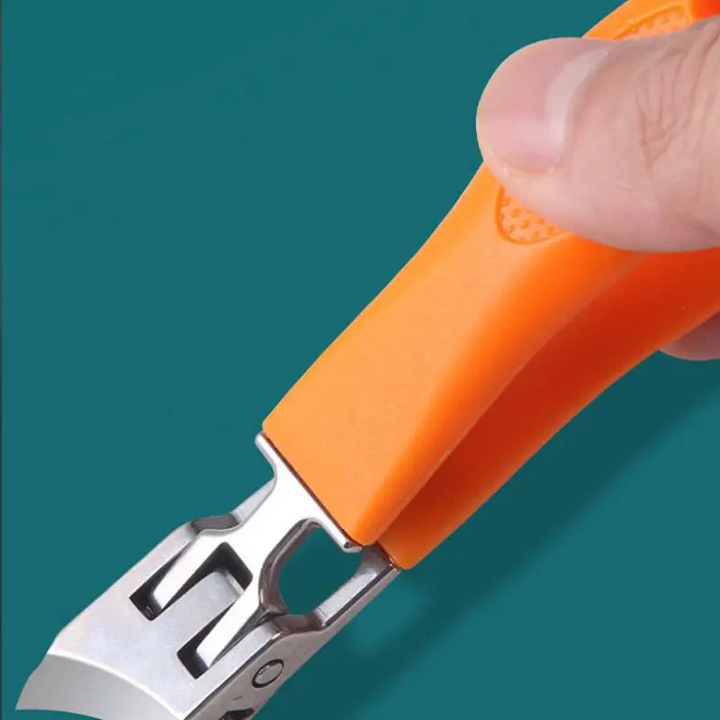 Nail Clipper | Extra-Wide Opening & Splash Guard | For Thick Nails