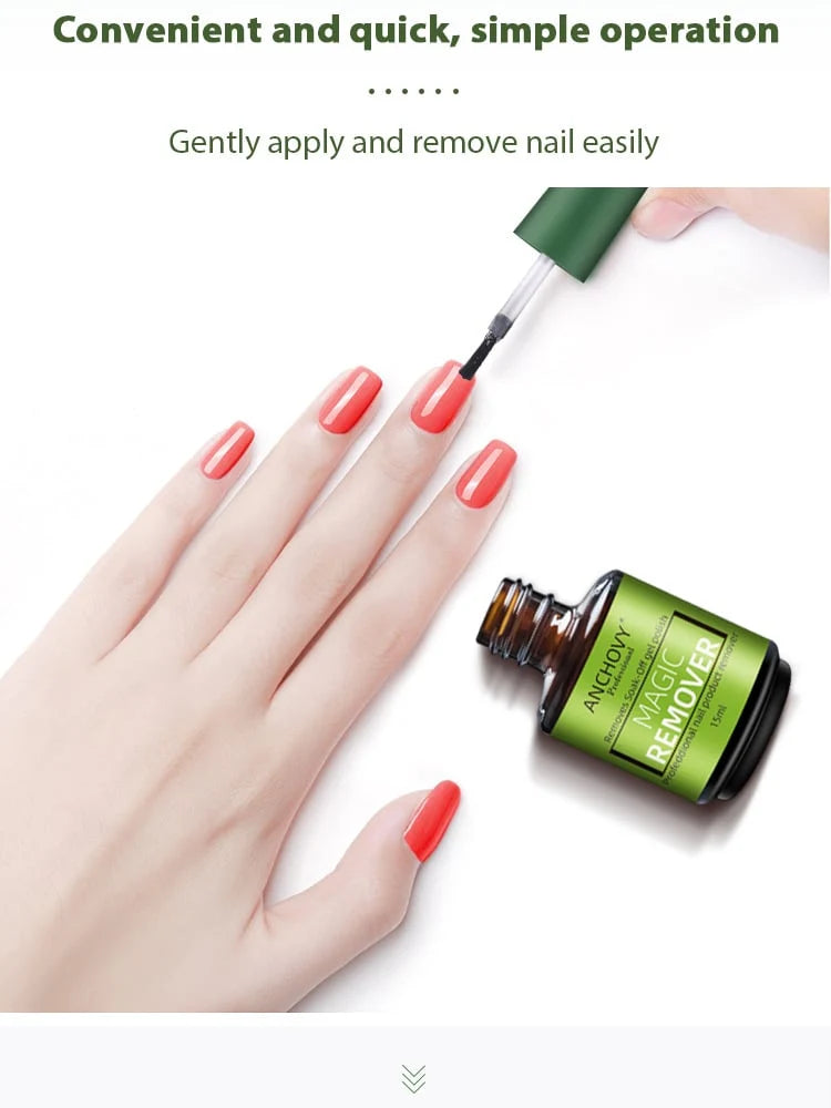 Nail Polish Remover Gel | Fast-Acting & Gentle Water-Based | Set of 2