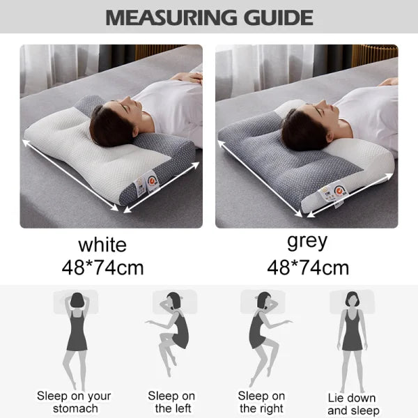 Neck Pillow | Orthopedic Support & Ergonomic Contour | 18.9 x 29.1 in