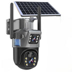 Outdoor Security Camera | Solar-Powered 4K Ultra HD & Dual-Lens