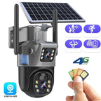 Outdoor Security Camera | Solar-Powered 4K Ultra HD & Dual-Lens