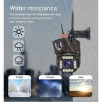 Outdoor Security Camera | Solar-Powered 4K Ultra HD & Dual-Lens